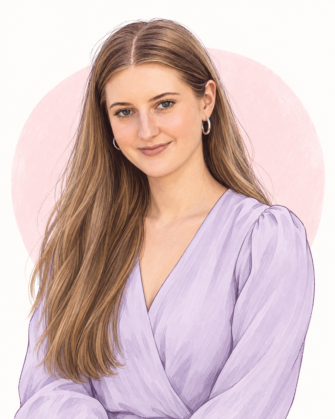Illustrated portrait of Zofia Zimare